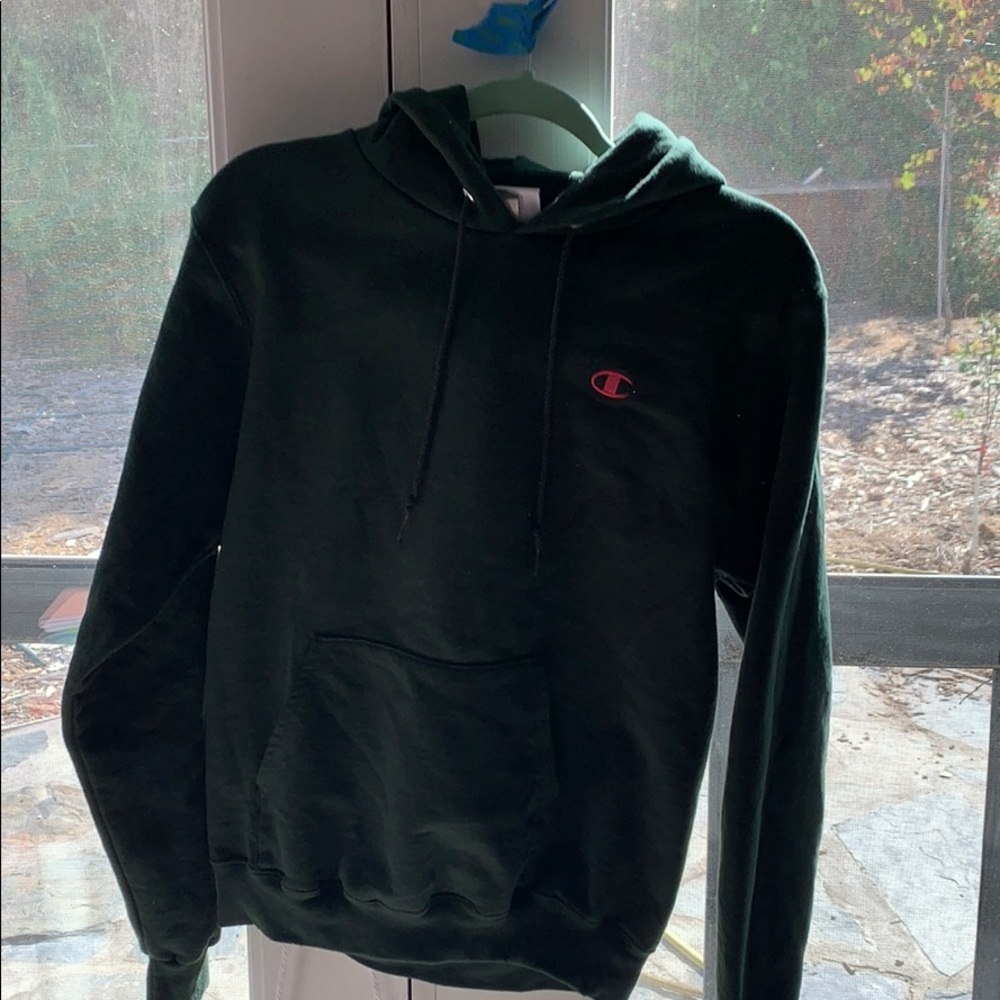 green champion hoodie